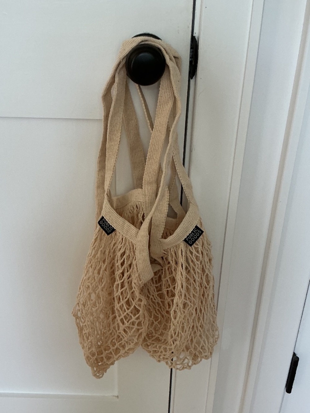 Brand New Set of 2 Organic Cotton Mesh Totes